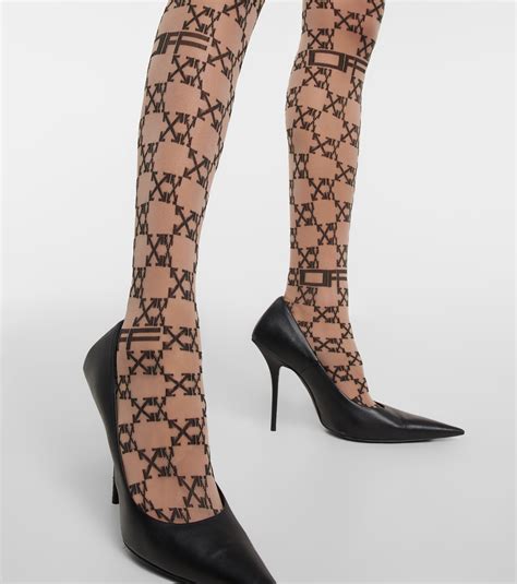 chanel monogram tights